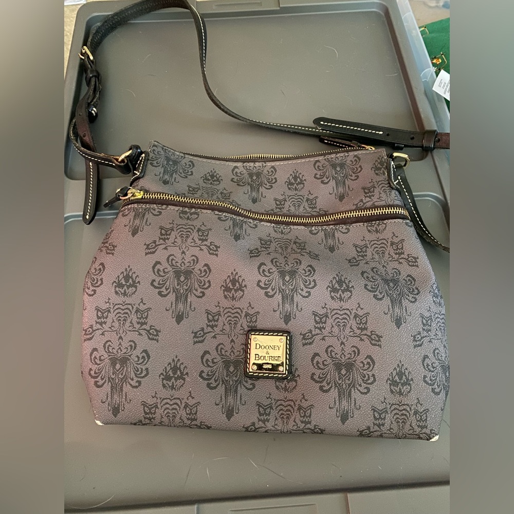 GUC Haunted Mansion Wallpaper Dooney & Burke Crossbody
